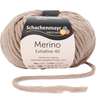Obrázok ku produktu Vlna na pletenie SCHACHENMAYR MERINO Extrafine 40 00304 béžová