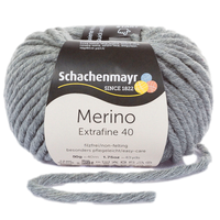 Obrázok ku produktu Vlna na pletenie SCHACHENMAYR MERINO Extrafine 40 00391 sivá