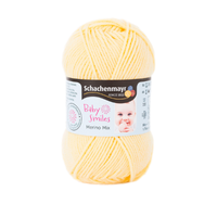 Obrázok ku produktu Vlna na pletenie SCHACHENMAYR MERINO MIX Baby smiles 01021 žltá