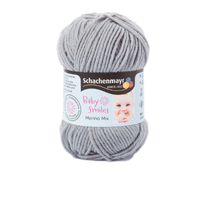 Obrázok ku produktu Vlna na pletenie SCHACHENMAYR MERINO MIX Baby smiles 01090 sivá