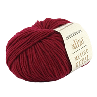 Obrázok ku produktu Pletacia vlna Alize MERINO ROYAL FINE 390 červená