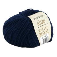 Obrázok ku produktu Pletacia vlna Alize MERINO ROYAL FINE 058 modrá