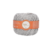 Obrázok ku produktu Háčkovacia priadza METALLIC 301 sivá strieborná