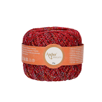 Obrázok ku produktu Háčkovacia priadza METALLIC 328 červená žltá zelená