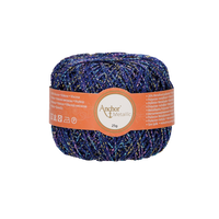 Obrázok ku produktu Háčkovacia priadza METALLIC 330 modrá žltá