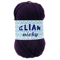 Obrázok ku produktu Pletacia priadza Elian NICKY 1088  fialová tmavá