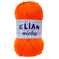 Obrázok ku produktu Pletacia priadza Elian NICKY 5074 oranžová tmavá