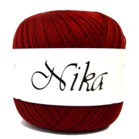 Obrázok ku produktu Háčkovacia priadza NIKA 3494 bordová