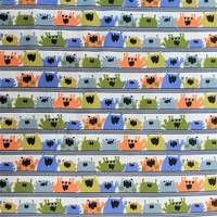 Obrázok ku produktu BAVLNENÁ LÁTKA popelin modrá zelená oranžová