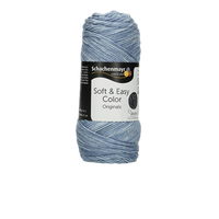 Obrázok ku produktu Pletacia priadza SCHACHENMAYR SMC SOFT & EASY  COLOR 00080 modrá biela