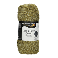 Obrázok ku produktu Pletacia priadza SCHACHENMAYR SMC SOFT & EASY  COLOR 00084 zelená tmavá béžová