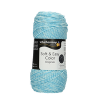Obrázok ku produktu Pletacia priadza SCHACHENMAYR SMC SOFT & EASY  COLOR 00085 modrá svetlá biela