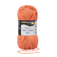Obrázok ku produktu Pletacia priadza SCHACHENMAYR SMC SOFT LINEN MIX 00038 oranžová tmavá