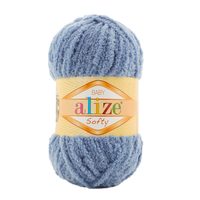 Obrázok ku produktu Pletacia priadza Alize SOFTY 374 modrá