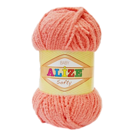 Obrázok ku produktu Pletacia priadza Alize SOFTY 619 oranžová svetlá