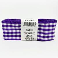 Obrázok ku produktu STUHA Dobruška 40mm/10m fialová tmavá biela