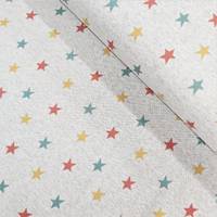 Obrázok ku produktu BAVLNENÁ LÁTKA TEPLÁKOVINA hviedičky sivá modrá červená