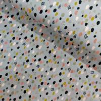 Obrázok ku produktu BAVLNENÝ ÚPLET bodky sivá