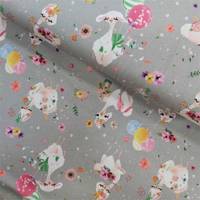 Obrázok ku produktu BAVLNENÝ ÚPLET zvieratká lamy sivá