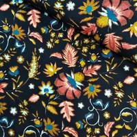 Obrázok ku produktu VISKÓZOVÝ ÚPLET kvety čierna