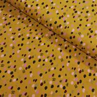 Obrázok ku produktu BAVLNENÝ ÚPLET bodky okrová