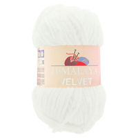 Obrázok ku produktu Pletacia priadza Himalaya VELVET 90001 biela