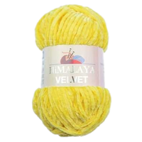 Obrázok ku produktu Pletacia priadza Himalaya VELVET 90013 žltá svetlá