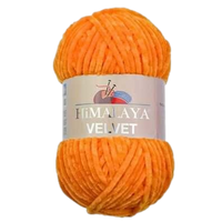 Obrázok ku produktu Pletacia priadza Himalaya VELVET 90016 oranžová