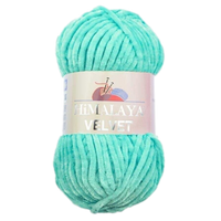 Obrázok ku produktu Pletacia priadza Himalaya VELVET 90035 modrá tyrkysová