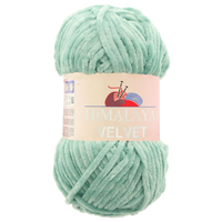 Obrázok ku produktu Pletacia priadza Himalaya VELVET 90047 zelená svetlá mentolová