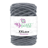 Obrázok ku produktu Špagát na macrame techniku ReTwisst XXLACE 06 sivá tmavá