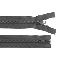 Obrázok ku produktu ZIPS kostený šírka 5mm dĺžka 85cm 2 bežce sivá tmavá