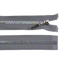 Obrázok ku produktu ZIPS kostený šírka 5mm dĺžka 70cm dúhovaná sivá