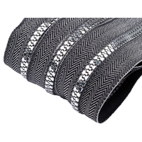Obrázok ku produktu ZIPS kostený šírka 5mm sivá strieborná