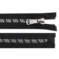 Obrázok ku produktu ZIPS kostený šírka 8mm dĺžka 60cm čierna sivá